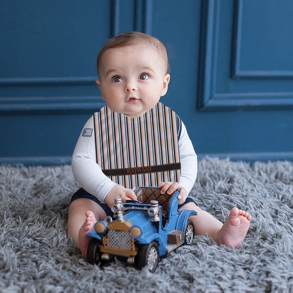 Gray Stripes Bib Lifestyle Boy
