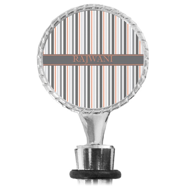 Gray Stripes Bottle Stopper Main View