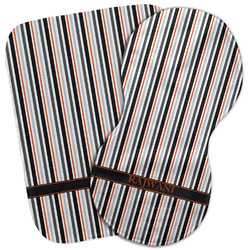 Gray Stripes Burp Cloth (Personalized)