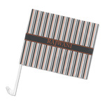 Gray Stripes Car Flag (Personalized)