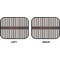Gray Stripes Car Floor Mats (Back Seat) (Approval)