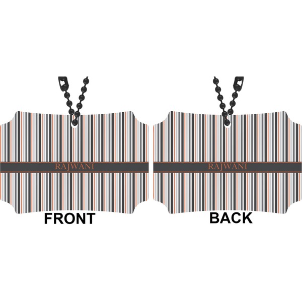 Gray Stripes Car Ornament - Berlin (Approval)