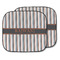 Gray Stripes Car Sun Shade - Two Piece (Personalized)