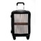 Gray Stripes Carry On Hard Shell Suitcase - Front