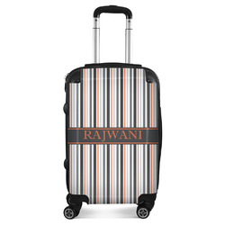 Gray Stripes Suitcase (Personalized)