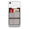 Gray Stripes Cell Phone Credit Card Holder w/ Phone