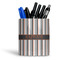Gray Stripes Ceramic Pen Holder