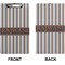 Gray Stripes Clipboard (Legal) (Front + Back)