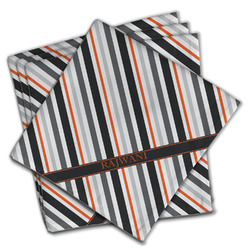 Gray Stripes Cloth Napkins (Set of 4) (Personalized)