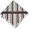 Gray Stripes Cloth Napkin w/ Name or Text