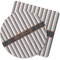 Gray Stripes Rubber Backed Coaster (Personalized)