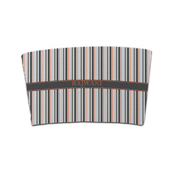 Gray Stripes Coffee Cup Sleeve (Personalized)