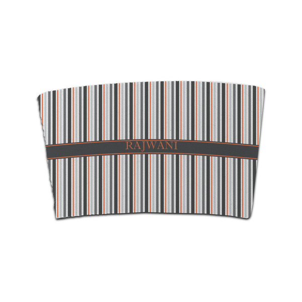 Custom Gray Stripes Coffee Cup Sleeve (Personalized)