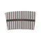 Gray Stripes Coffee Cup Sleeve - FRONT
