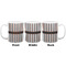 Gray Stripes Coffee Mug - 11 oz - White APPROVAL