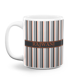 Gray Stripes Coffee Mug (Personalized)