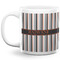 Gray Stripes 20 Oz Coffee Mug - White (Personalized)