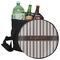 Gray Stripes Collapsible Cooler & Seat (Personalized)