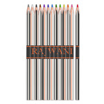 Gray Stripes Colored Pencils (Personalized)