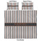 Gray Stripes Comforter Set - King - Approval