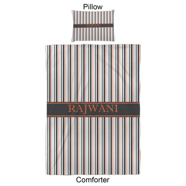 Gray Stripes Comforter Set - Twin XL - Approval