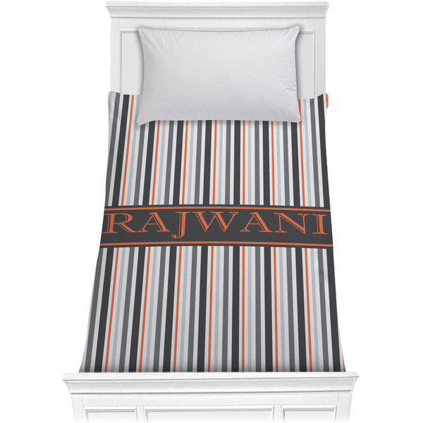 Gray Stripes Comforter (Twin)