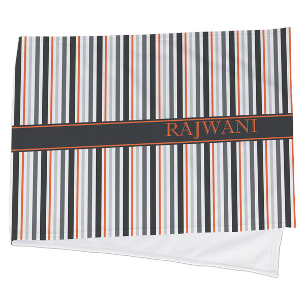 Custom Gray Stripes Cooling Towel (Personalized)