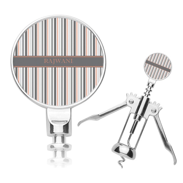 Custom Gray Stripes Corkscrew (Personalized)
