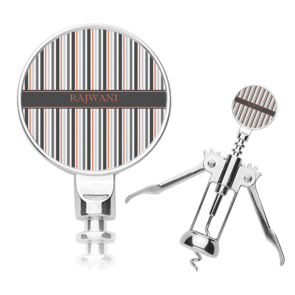 Custom Gray Stripes Corkscrew (Personalized)