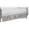 Gray Stripes Crib 45 degree angle - Skirt