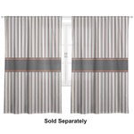 Gray Stripes Curtain Panel - Custom Size