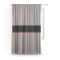 Gray Stripes Custom Curtain With Window and Rod