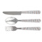 Gray Stripes Cutlery Set - FRONT