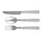 Gray Stripes Cutlery Set (Personalized)