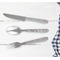 Gray Stripes Cutlery Set - w/ PLATE