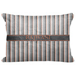 Gray Stripes Decorative Baby Pillowcase - 16"x12" w/ Name or Text