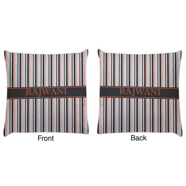 Gray Stripes Decorative Pillow Case - Approval
