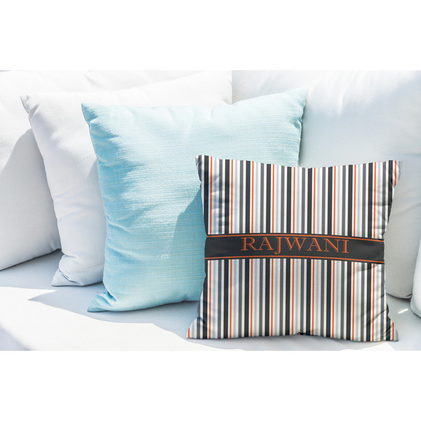 Gray Stripes Decorative Pillow Case - LIFESTYLE 2