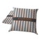 Gray Stripes Decorative Pillow Case - TWO
