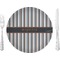 Gray Stripes 10" Glass Lunch / Dinner Plates - Single or Set (Personalized)