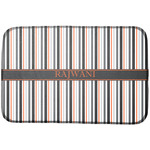 Gray Stripes Dish Drying Mat w/ Name or Text