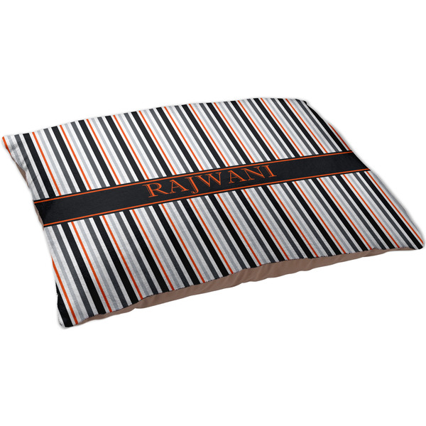 Gray Stripes Dog Bed - Large