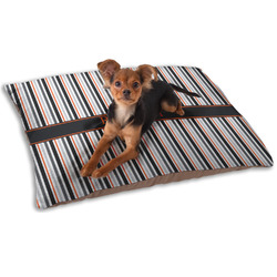Gray Stripes Dog Bed - Small w/ Name or Text