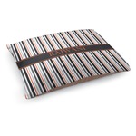 Gray Stripes Dog Bed - Medium w/ Name or Text