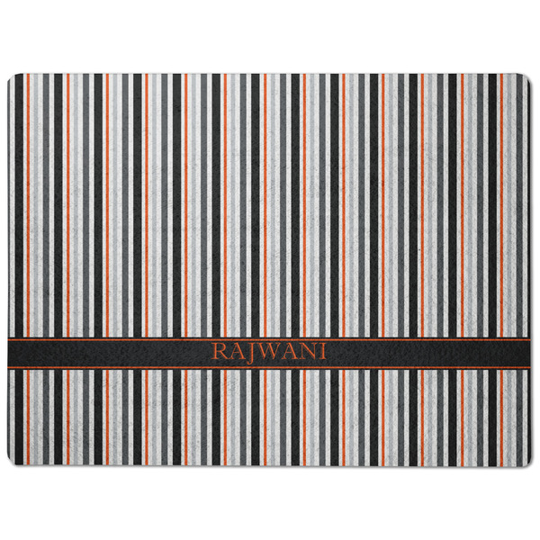 Gray Stripes Dog Food Mat - Medium without bowls