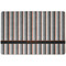Gray Stripes Dog Food Mat w/ Name or Text