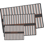 Gray Stripes Door Mat (Personalized)