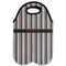 Gray Stripes Double Wine Tote - Flat (new)