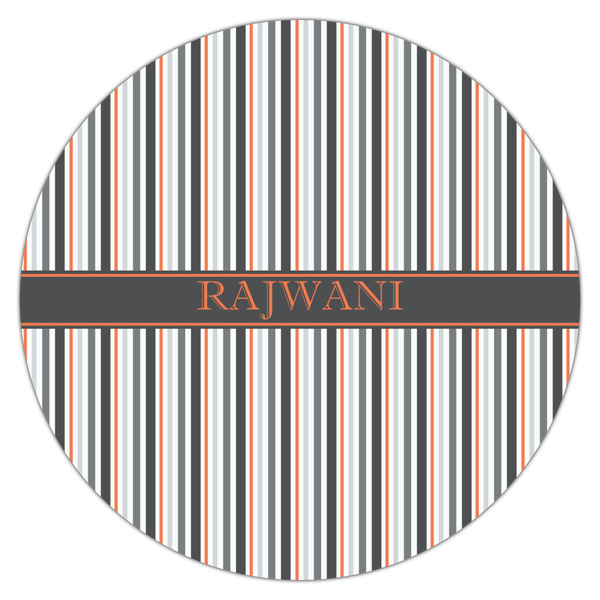 Gray Stripes Drink Topper - Large - Single