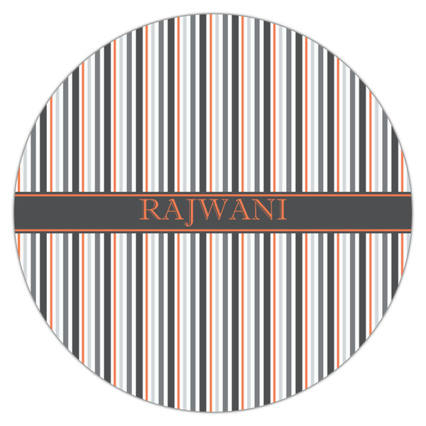 Gray Stripes Drink Topper - Medium - Single